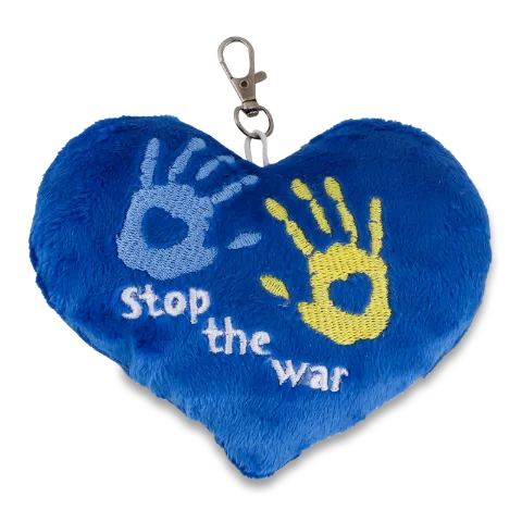 Брелок Tigres Stop the war серце