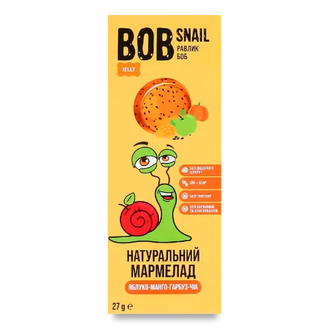 Мармелад Bob Snail яблуко-манго-гарбуз-чіа