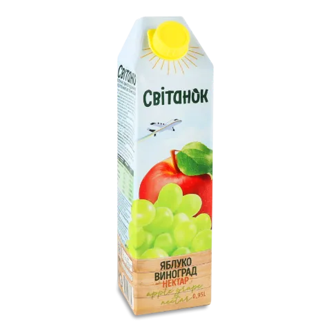 Нектар Світанок Яблоко-белый виноград