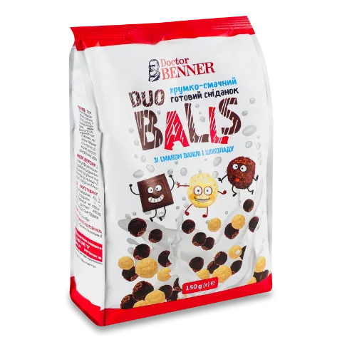 Сніданок Doctor Benner Duo Balls зі смаком ванілі