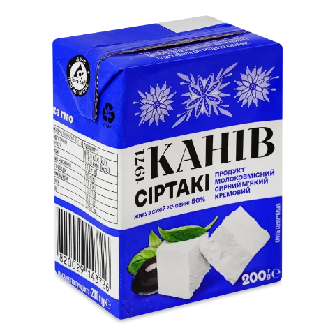 Продукт молоковмісний сирний Канів 1971 Сіртакі м'який кремовий 50%