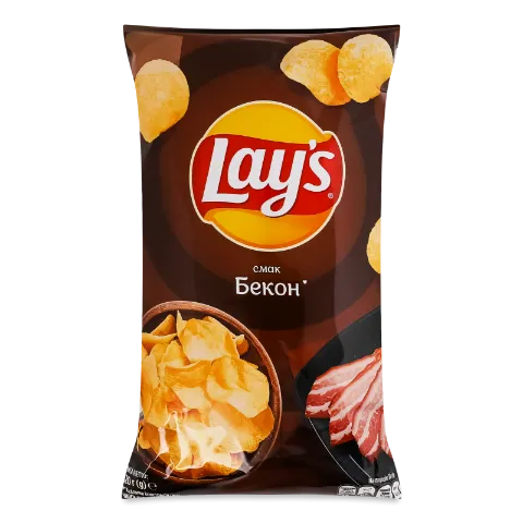 Чипси Lay's картопляні зі смаком бекону