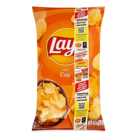 Чипси Lay's картопляні зі смаком сиру