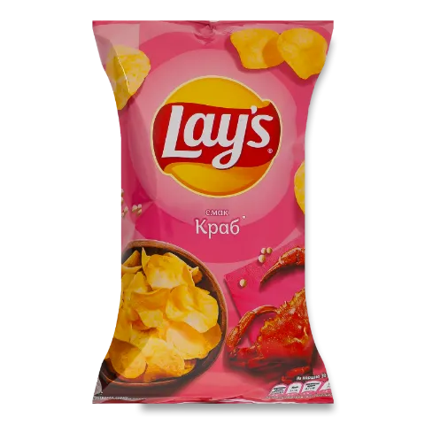 Чипси Lay's картопляні зі смаком краба