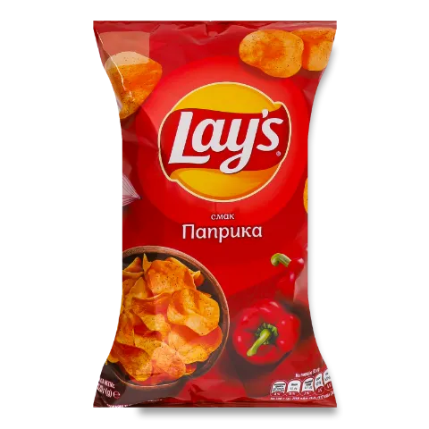 Чипси Lay's картопляні зі смаком паприки