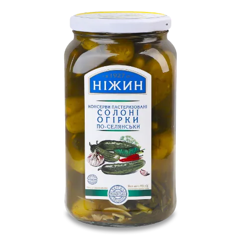 Огірки «Ніжин» «По-селянськи» солоні