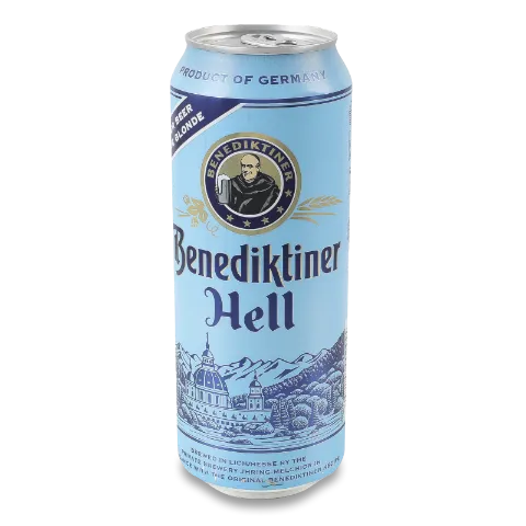 Пиво Benediktiner Hell светлое ж/б