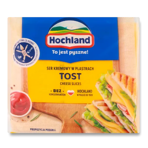 Сир плавлений Hochland Tost скибочки 40%