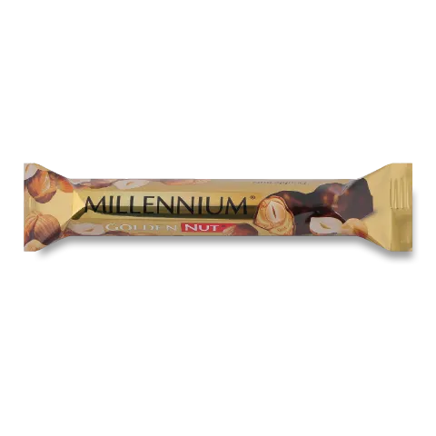 Шоколад чорний Millennium Golden Nut з начинкою та цілими лісовими горіхами