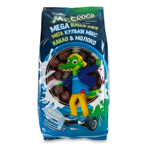 Кульки Mr.Croco Mega мікс з какао і молоком