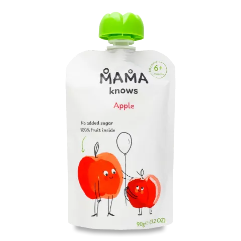 Пюре Mama knows яблуко без цукру