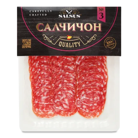 Ковбаса Salsus Салчичон с/в в/ґ, нарізка