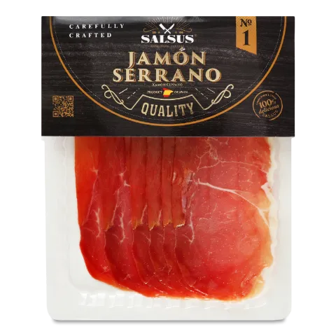 Хамон Salsus Serrano с/в в/ґ, нарізка