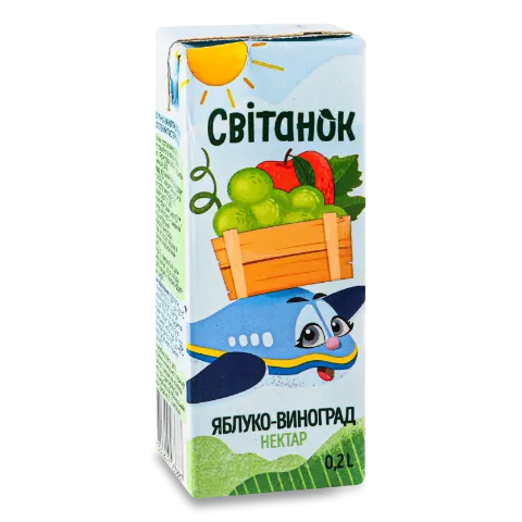 Нектар Світанок яблоко-белый виноград осветленный
