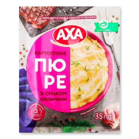 Пюре картопляне швидкого приготування AXA зі смаком яловичини