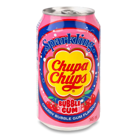 Напій Chupa Chups cherry bubble gum з/б