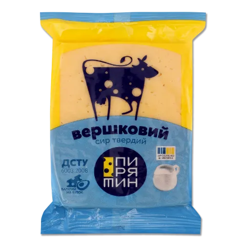 Сир Пирятин Вершковий твердий 50%