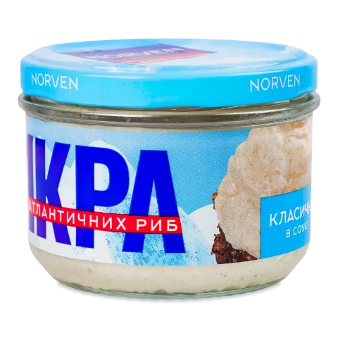 Ікра атлантичних риб Norven у білому соусі класична