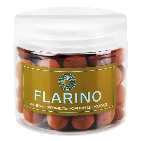 Фундук Flarino у карамелі та чорному шоколаді