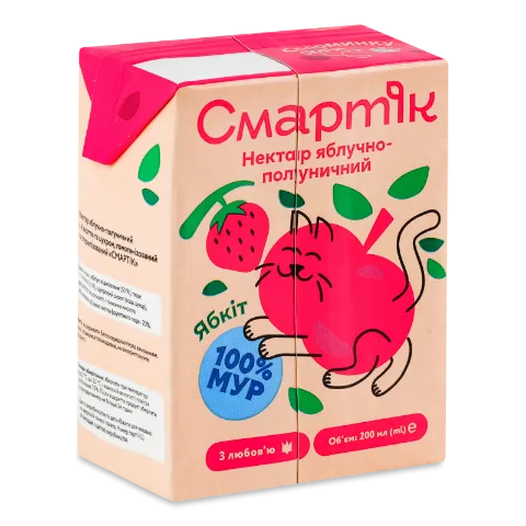 Нектар Смартік яблучно-полуничний
