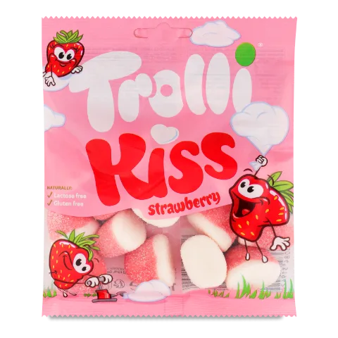 Мармелад жувальний Trolli Strawberry Kiss зефірний