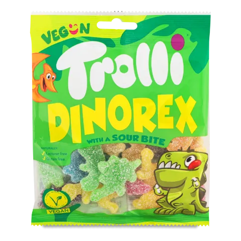 Мармелад жувальний Trolli Dino Rex зефірний