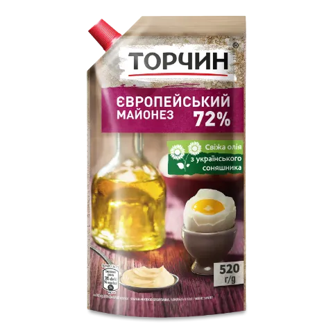 Майонез Торчин Європейський 72% д/п