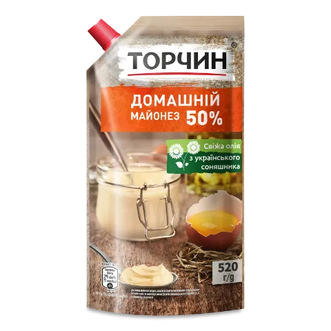 Майонез Торчин Домашній 50% д/п