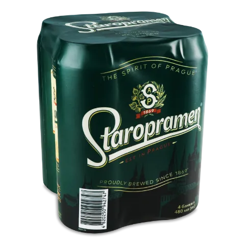 Пиво Staropramen светлое ж/б