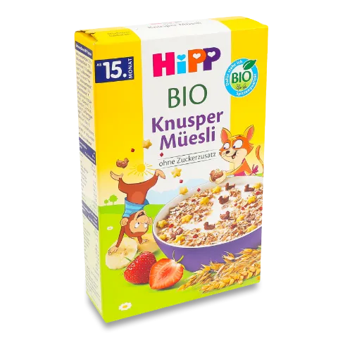 Пластівці Hipp органічні сухі хрусткі