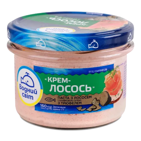 Паста Водний світ Крем-лосось з оливковою олією та трюфелем