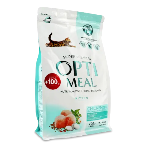 Корм для кошенят Optimeal курка сухий