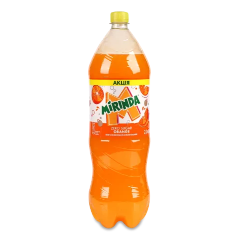 Напій Mirinda Orange Zero Sugar сильногазований