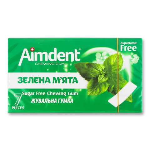 Гумка жувальна Aimdent зелена м'ята