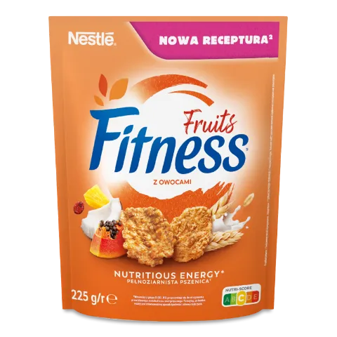 Пластівці Nestle Fitness Fruits з цільної пшениці