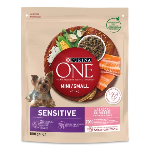 Корм для собак ONE Sensitive mini/small лосось-рис