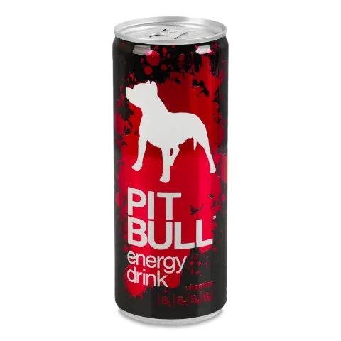 Напій енергетичний Pit Bull безалкогольний сильногазований з/б