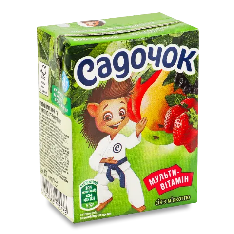 Сік «Садочок» мультивітамін з м'якоттю