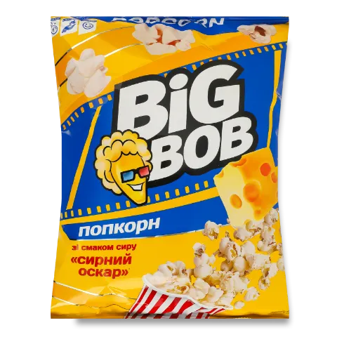 Попкорн Big Bob Сирний Оскар зі смаком сиру