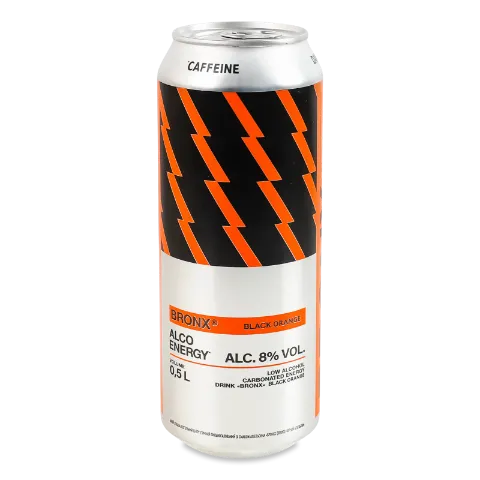 Напій енергетичний Bronx Black orange слабоалкогольний з/б