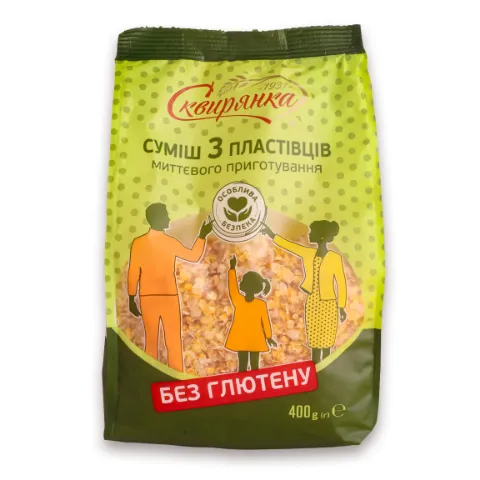 Суміш Сквирянка 3 пластівців без глютену