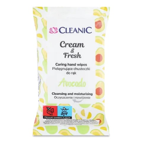 Салфетки влажные Cleanic Cream&Fresh Авокадо