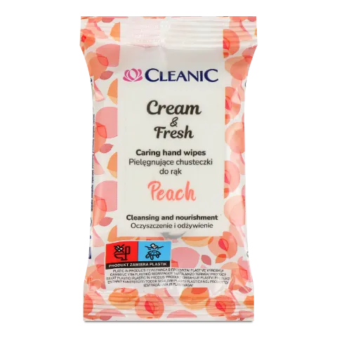 Салфетки влажные Cleanic Cream&Fresh Персик
