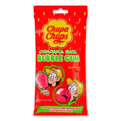 Гумка жувальна Chupa Chups з полуничним смаком