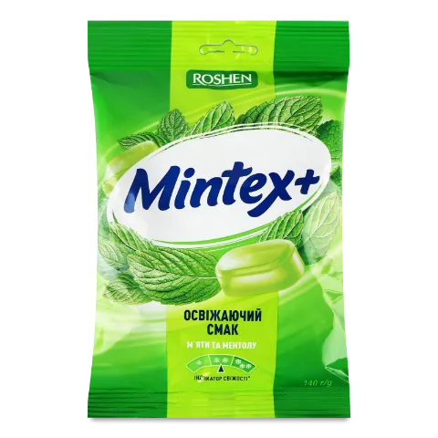 Карамель Roshen Mintex+ Mint зі смаком м'яти та ментолу