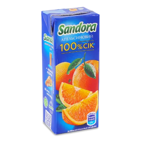 Сік Sandora апельсиновий неосвітлений