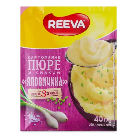 Пюре картопляне швидкого приготування Reeva зі смаком яловичини