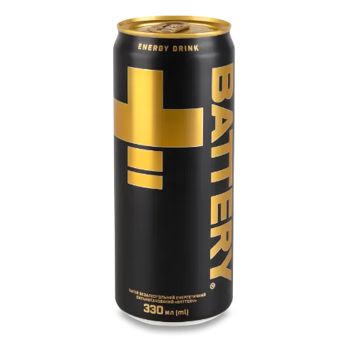 Напій енергетичний Battery безалкогольний сильногазований з/б