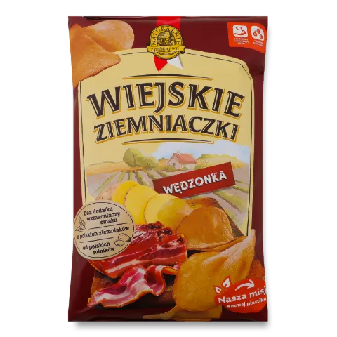 Чипси Wiejskie Ziemniaczki смак бекону