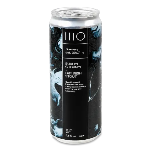 Пиво IIIO Brewery Sukhoy Cherniy темное н/ф ж/б